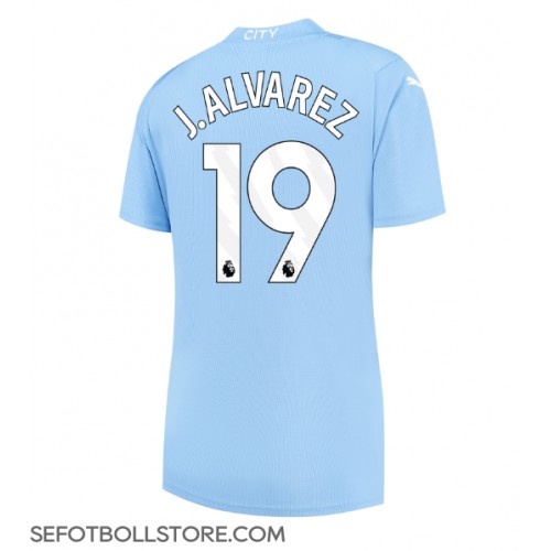 Manchester City Julian Alvarez #19 Replika Hemmatröja Dam 2023-24 Kortärmad